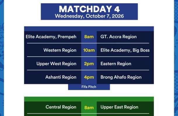 KGL U17 Colts 2026: Prempeh Elite Academy, Greater Accra set for top-of-the-table showdown on Matchday Four