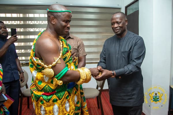 Nzema chiefs honour lands minister, calls for sustainable revival of Adamus Resources