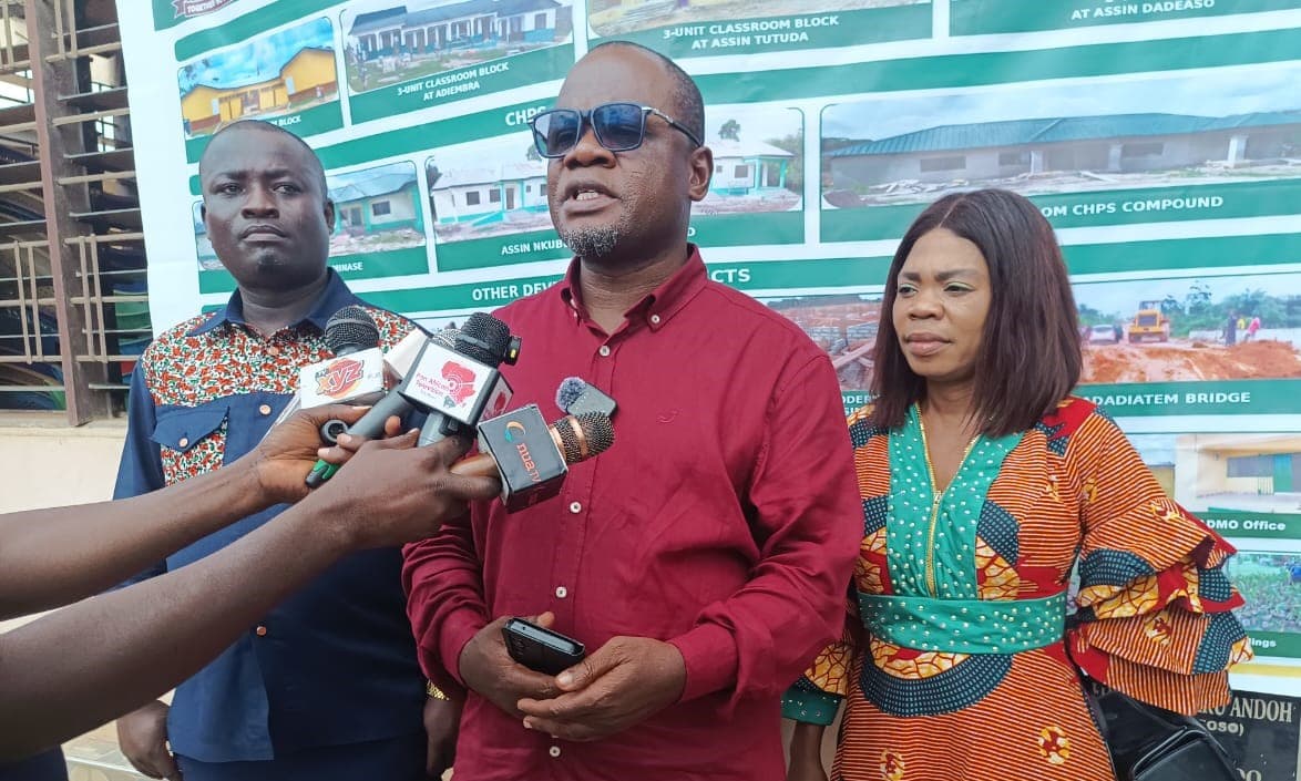 Central Regional Minister inspects projects in Assin South