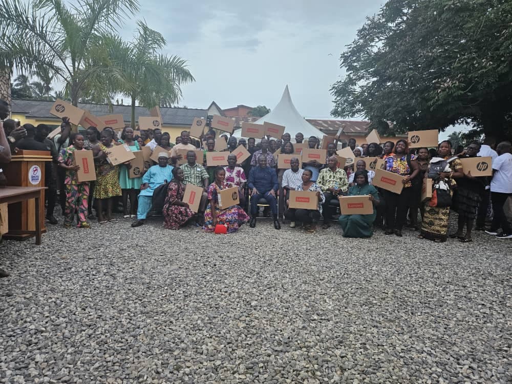 Afenyo-Markin distributes laptops to Effutu teachers, pledges continuous support for education