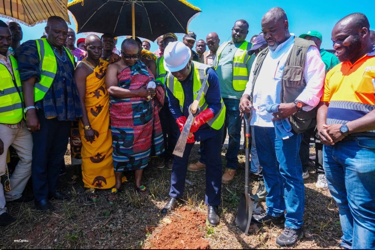Agriculture Minister cut-sod for 175-hectare water conservation project at Anunuso