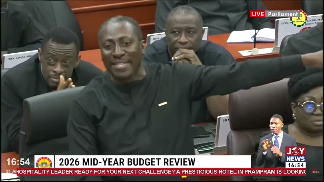 Afenyo-Markin accuses government of economic failures, questions impact of 2026 Mid-Year Budget Review