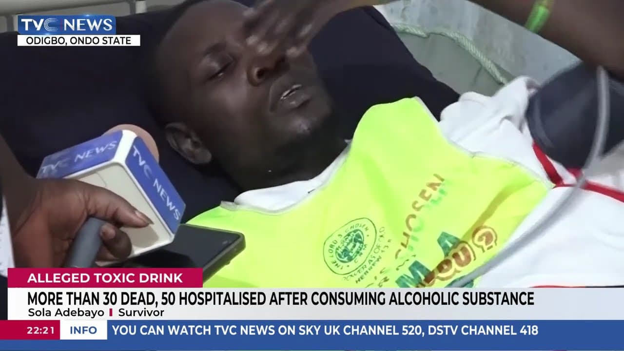 Nigeria: Over 30 dead, 50 hospitalised after consuming alcoholic substance in Ondo State