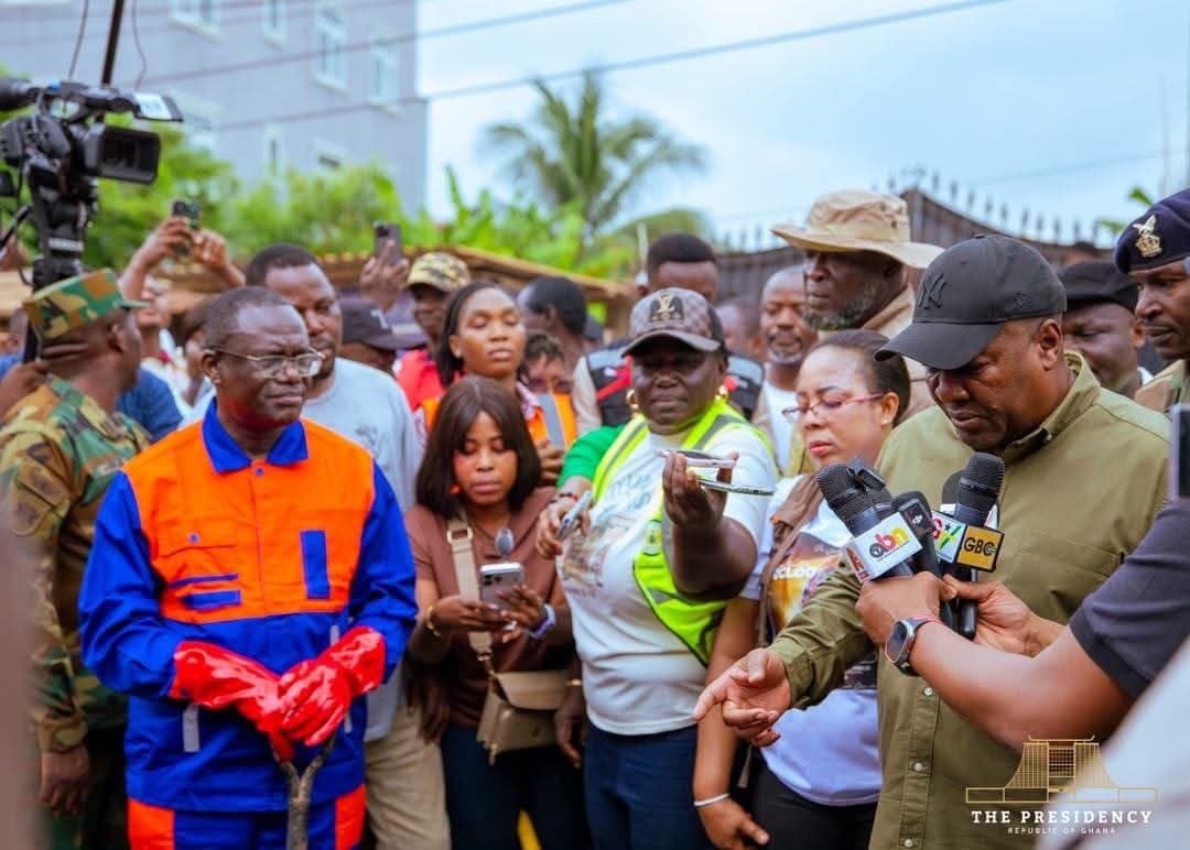 Mahama warns against drain dumping citizens as Zoomlion deploys massive logistics for 2-day clean-up exercise