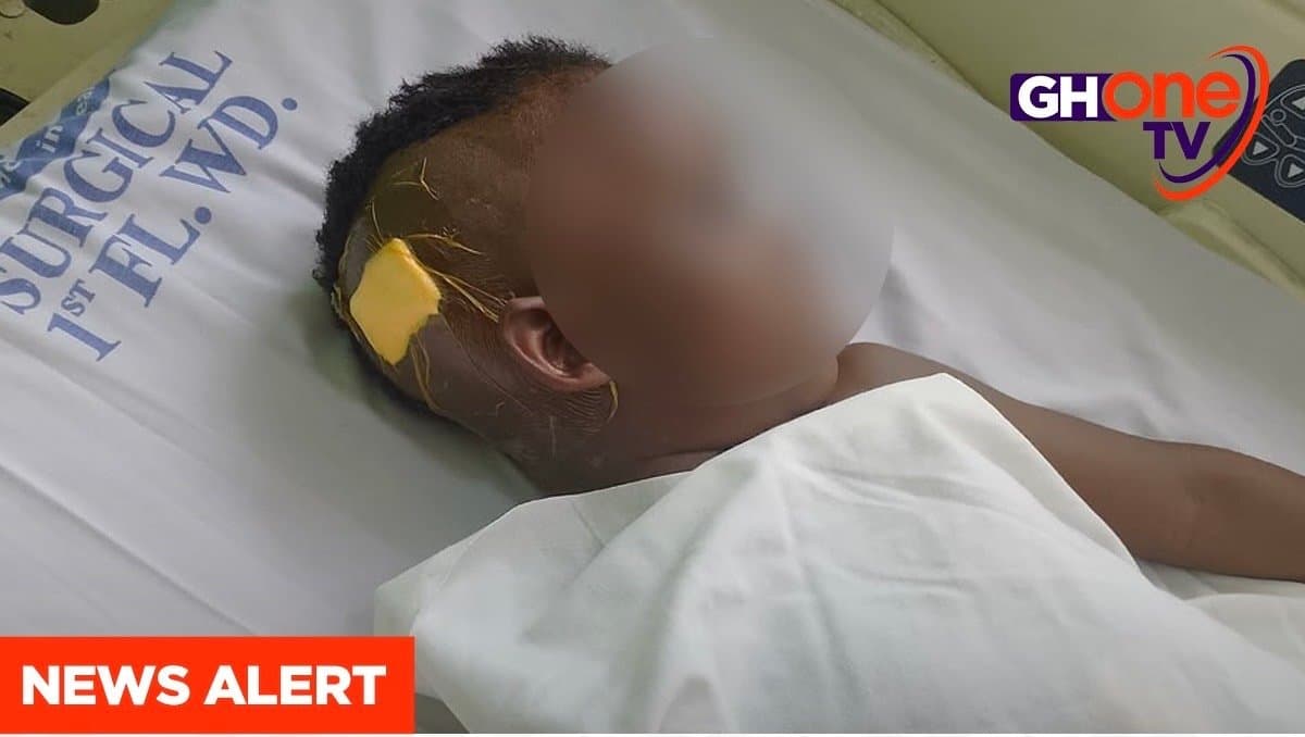 Young Couple appeals for GH¢80,000 to save 5-year-old daughter with brain tumour