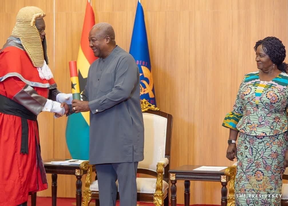 Mahama swears in three Supreme Court Justices; calls for judicial independence and faster justice delivery