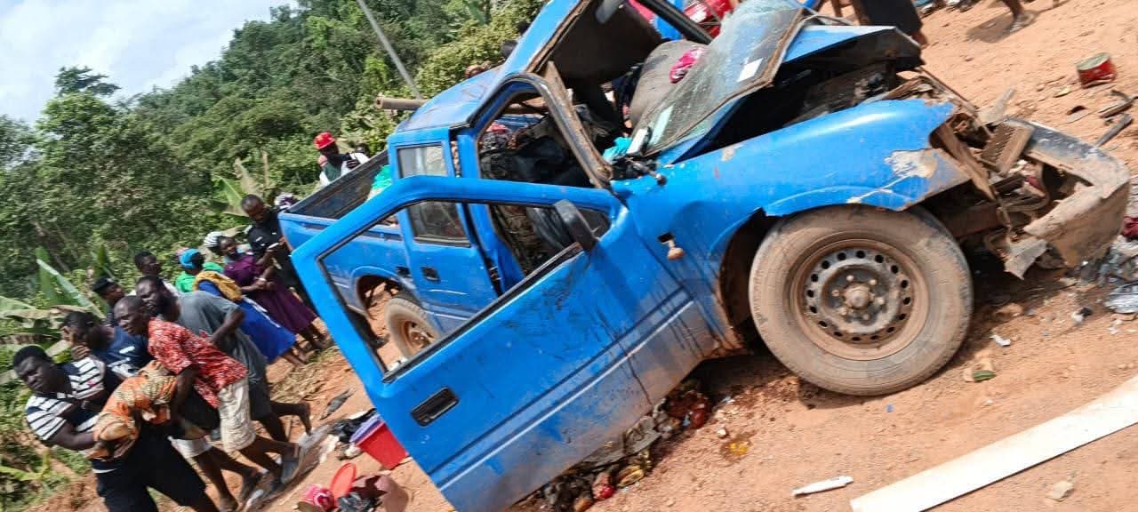 Head-on crash on Ajumako-Kokoben road kills three, injures 11 