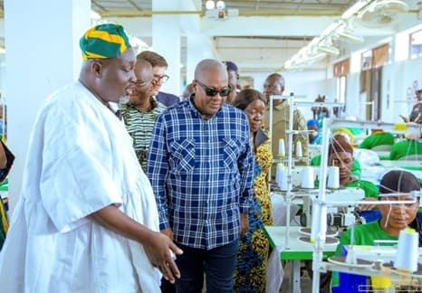 President Mahama inaugurates Northshore Apparel Hub at Savelugu - Facility operates 24 hours 
