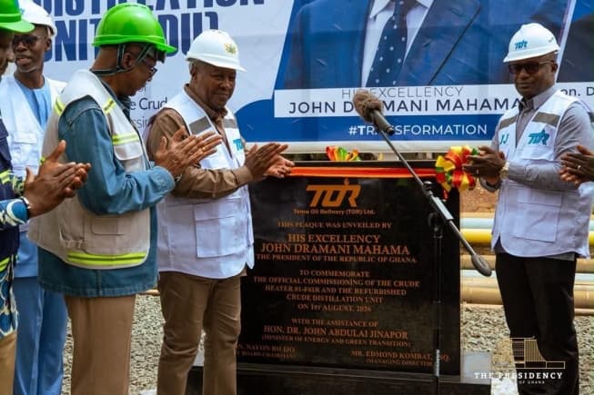 TOR back in full operation - President Mahama commissions refurbished facilities