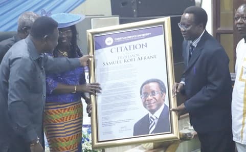 Prof. Afrane unveils book to mark end of service