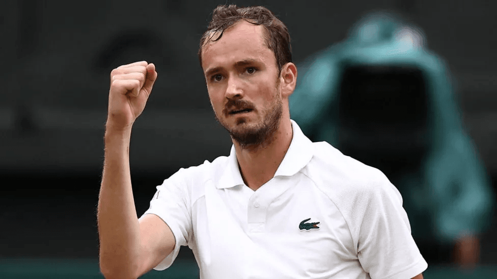 Birds stop play but Medvedev flies into third round