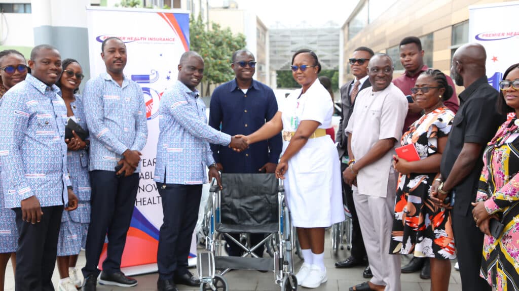 Premier Health Insurance donates wheelchairs to Greater Accra Regional Hospital