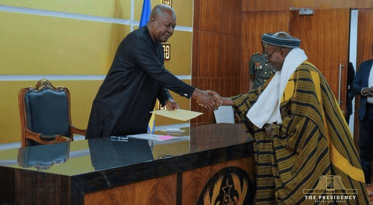 Mahama formally informed demise of Overlord of Dagbon