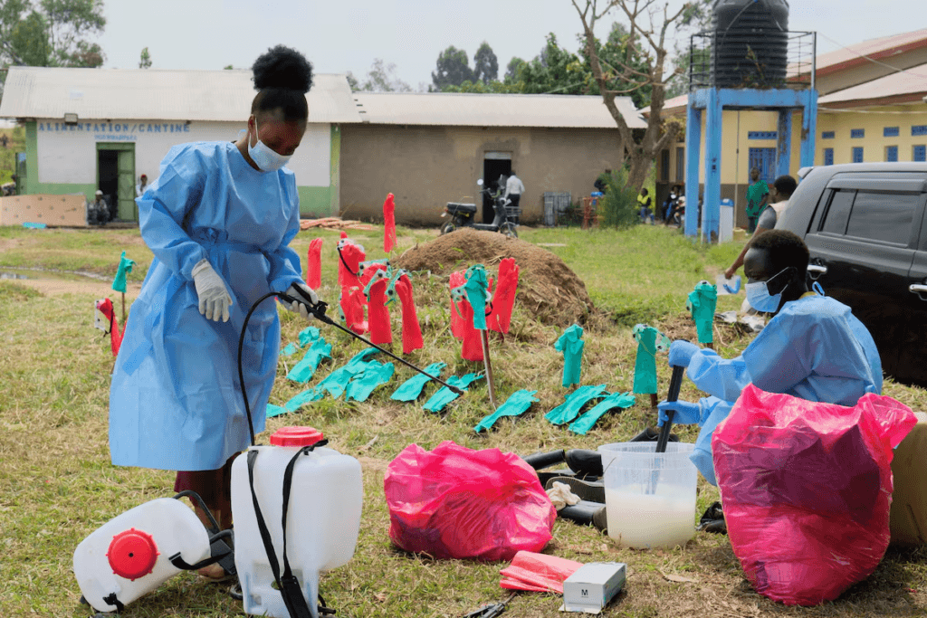 Congo Ebola response workers protest over pay