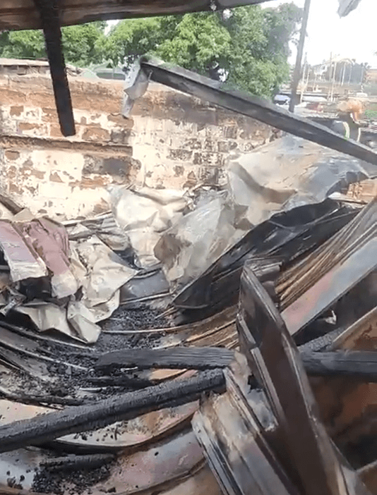 Fire destroys property at Kotobabi car spraying workshop