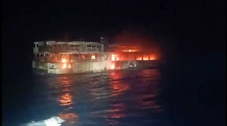 Five dead, more than 80 missing after ferry catches fire in Philippines