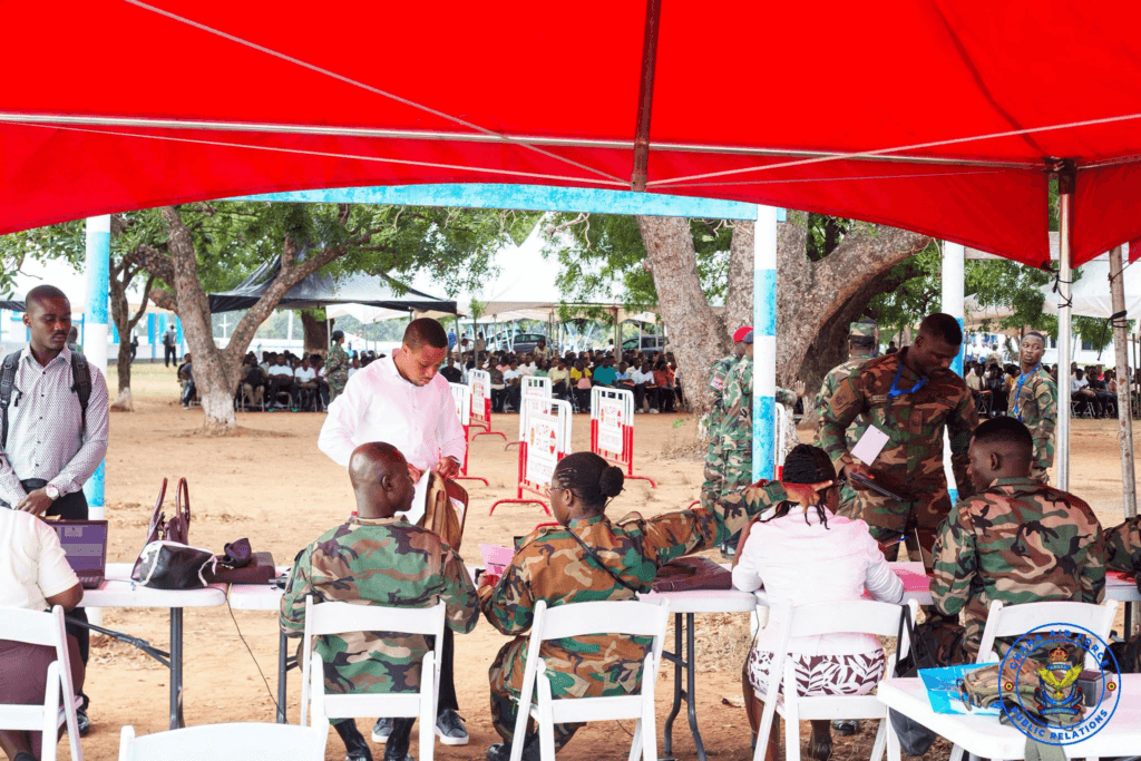 Photos: GAF begins documentation and physical screening for 2026/27 enlistment