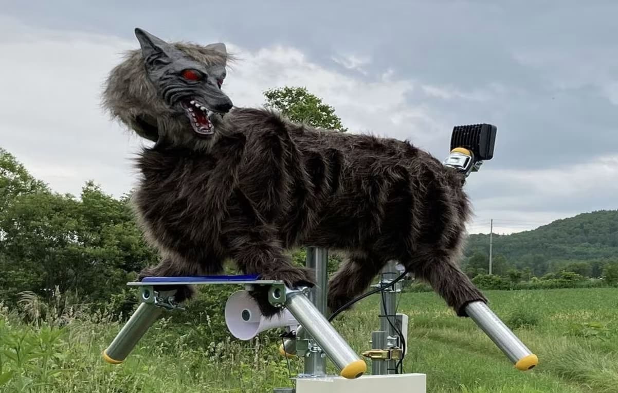 Japan is using AI, drones and wolf robots to keep bears at bay