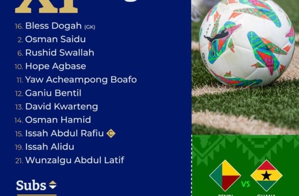 WAFU B U17: Ganiu Bentil handed a start as Coach Kassim Ocansey names line-up for Benin clash