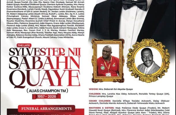 Sabahn Quaye goes home on Saturday, October 10