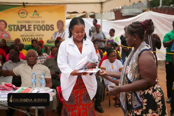Ablekuma North MP supports hundreds of food vendors with staples to cushion businesses