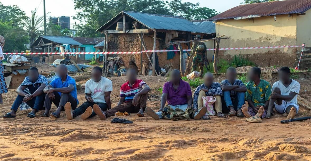 Joint police-military operation arrests 11 at Kromase