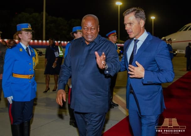 President Mahama arrives in Belgrade for 65th Non-Aligned Movement summit