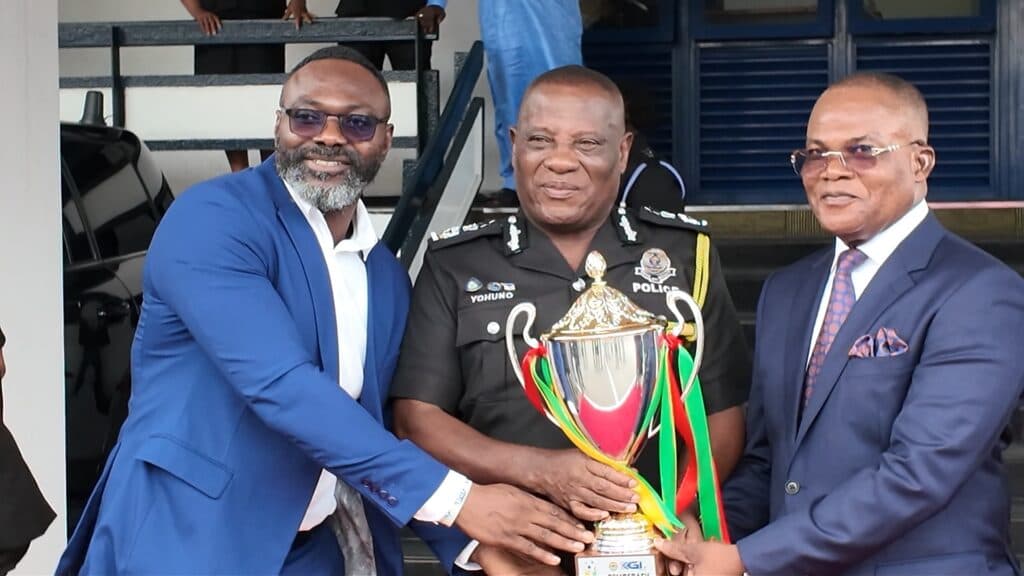Democracy Cup trophy tour reaches Police Headquarters, NCCE ahead of Kotoko-Hearts clash