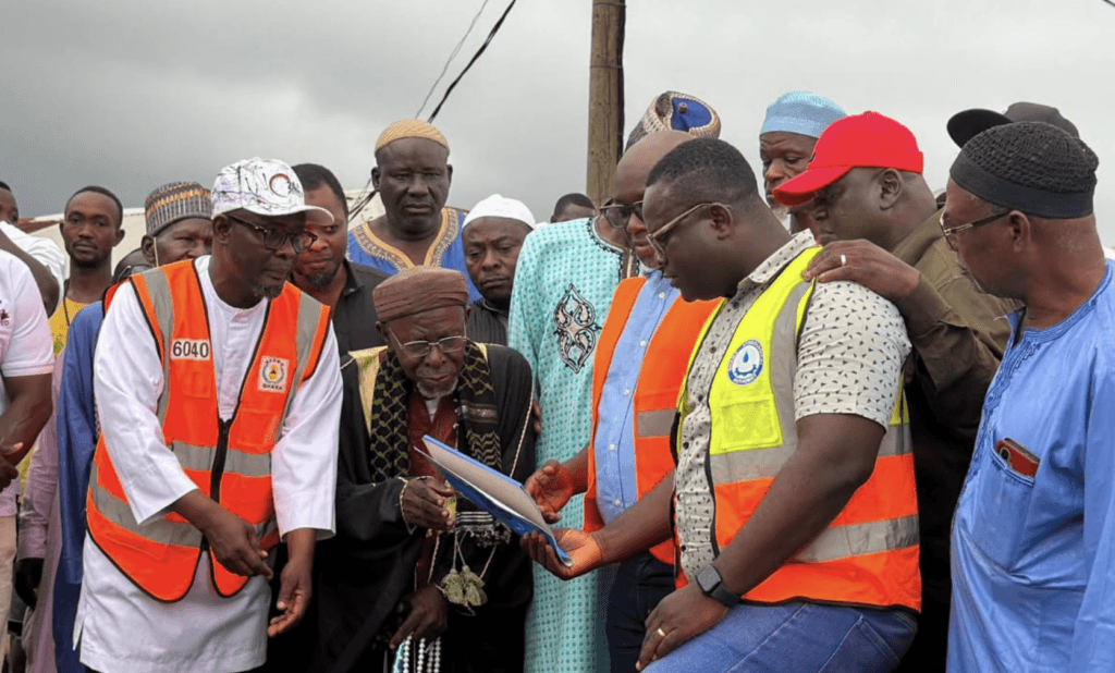 MCE cuts sod for construction of storm drains in Ejura-Sekyedumase