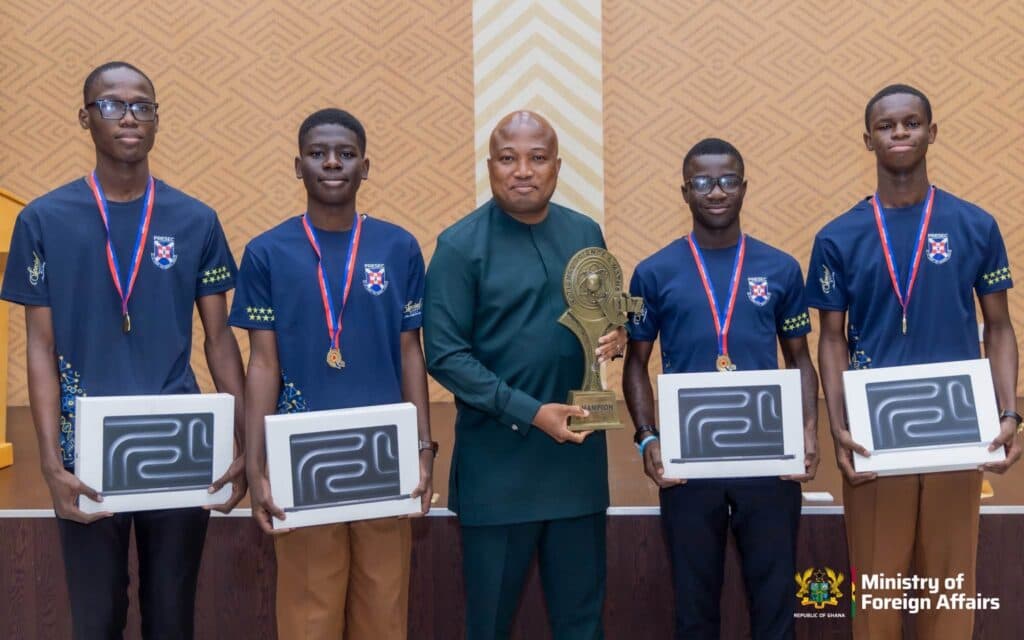 Ablakwa celebrates PRESEC’s 9th NSMQ triumph, rewards contestants, staff with MacBooks and cash