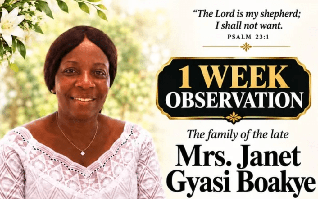 One-Week Observation for Mrs Janet Gyasi Boakye